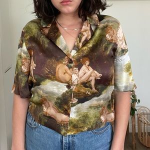 Reformation Silk Hanson Shirt